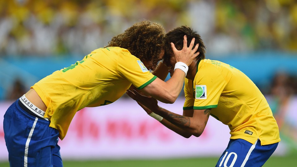 نیمار - دیوید لوئیز|عکس العمل جالب نیمار و دیوید لوئیز بعد از ، از دست دادن موقعیت گلزنی.