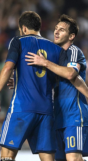 گونزالو ایگواین - لیونل مسی|هنگ کنگ 0-7 آرژانتین / دیدار دوستانه