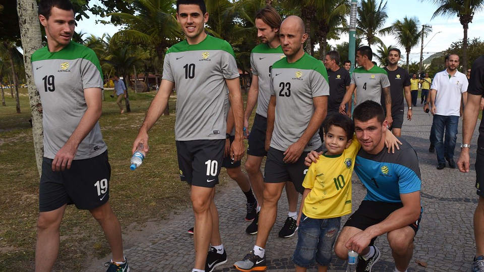 استرالیا|اردوی ساحلی تیم ملی استرالیا در منطقه بسیار زیبای ساحلی در ویتوریا برزیل