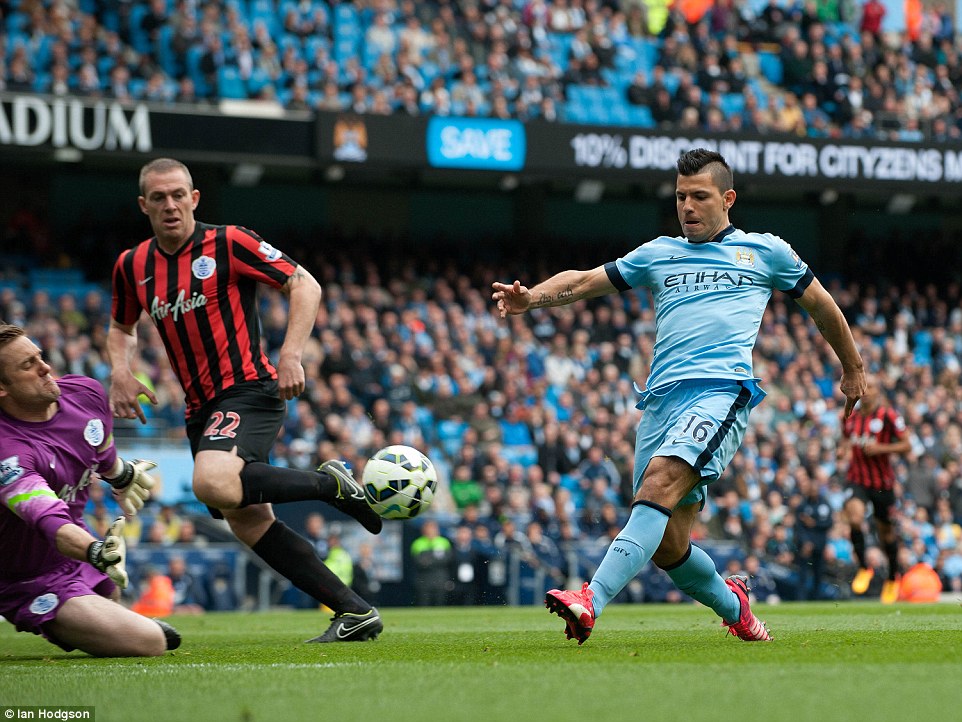 سرخیو آگرو|منچستر سیتی 6 - 0 کوئینز پارک رنجرز / لیگ جزیره