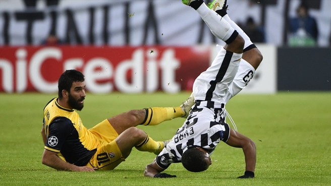 آردا توران - پاتریس اورا|یوونتوس 0 - 0 اتلتیکو مادرید / لیگ قهرمانان