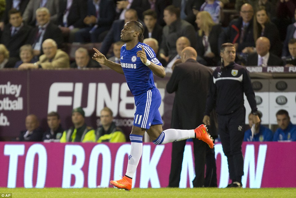 ديديه دروگبا|برنلی 1-3 چلسی / لیگ جزیره