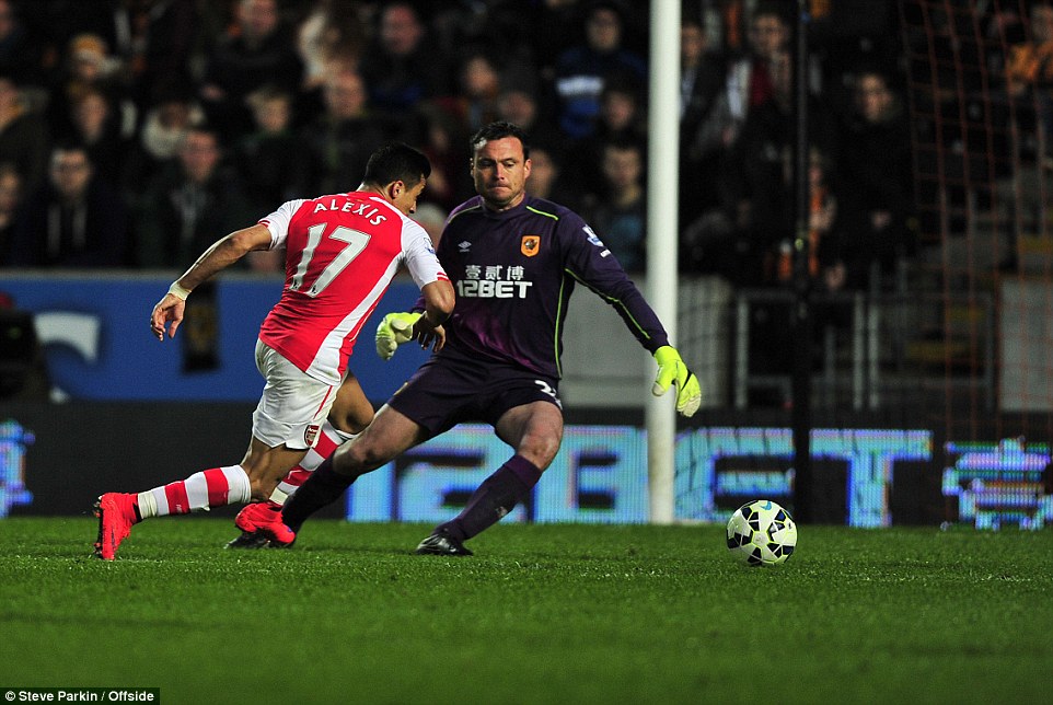 الکسیس سانچز|هال سیتی 1 - 3 آرسنال / لیگ جزیره