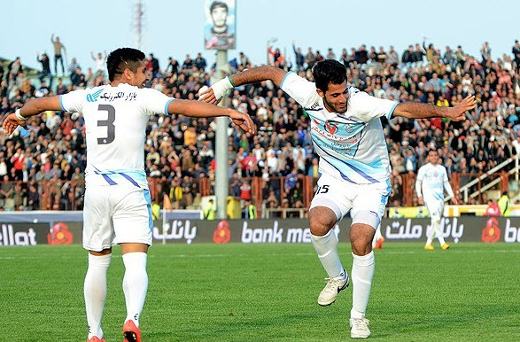 شادی بازیکنان ملوان|ملوان انزلی 1 - 1 استقلال تهران / لیگ برتر