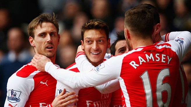 مسوت اوزیل|تاتنهام 2 - 1 آرسنال / لیگ جزیره