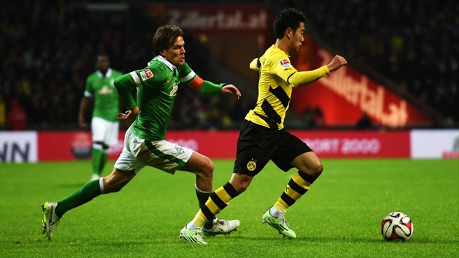 شينجی کاواگا|وردر برمن 2 - 1 بوروسيا دورتموند / بوندسلیگا