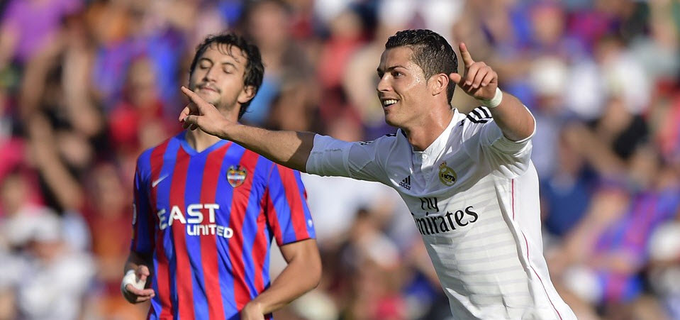 کریستیانو رونالدو|لوانته 0 - 5 رئال مادرید / لالیگا