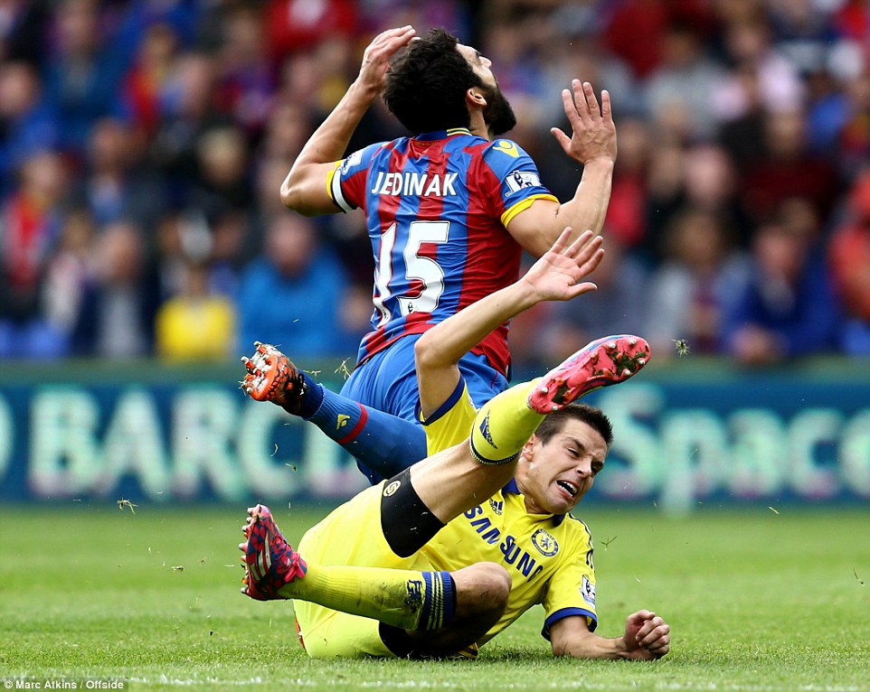 سزار آزپيليكوئتا|کریستال پالاس 1 - 2 چلسی / لیگ جزیره