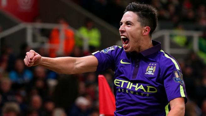 سمیر نصری|استوک سیتی 1 - 4 منچستر سیتی / لیگ جزیره