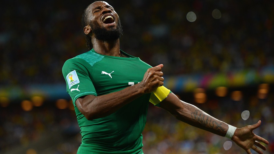 ديديه دروگبا|خوشحالی دیدیر دروگبا بعد از اولین گلی تیمش .