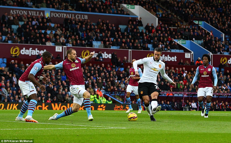 رابین فن پرسی|آستون ویلا 1 - 1 منچستر یونایتد / لیگ جزیره