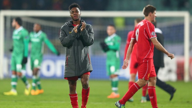 رحيم استرلینگ|لادوگورتس 2 - 2 لیورپول / لیگ قهرمانان