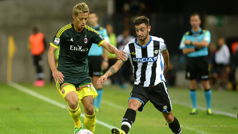 كيسوکه هوندا|اودینزه 2 - 3 میلان / سری آ