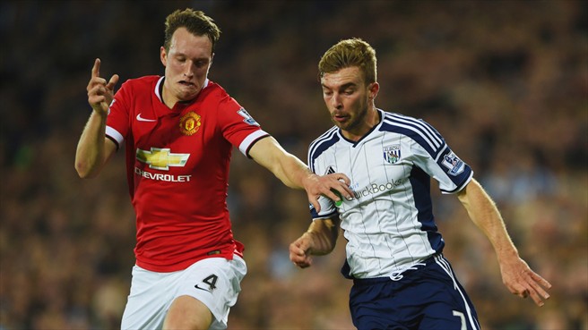 فیل جونز|وست‌بروم 2 - 2 منچستر یونایتد / لیگ جزیره