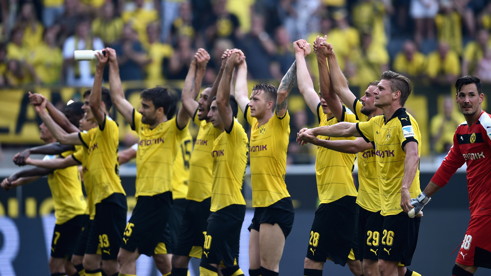 شادی بازیکنان دورتموند|بوروسيا دورتموند 3 - 1 هرتابرلین / بوندسلیگا