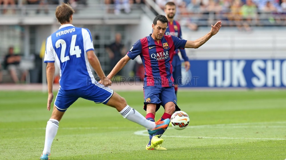 سرخیو بوسکتس|بارسلونا 6-0 اچ‌جی‌کا هلسینکی / دیدار دوستانه