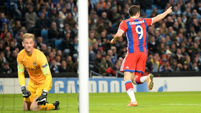 رابرت لواندوفسکی|منچستر سیتی 3 - 2 بایرن مونیخ / لیگ قهرمانان