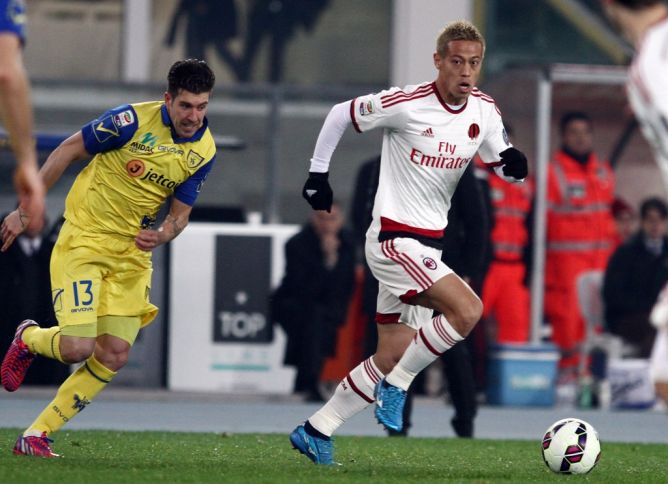 كيسوکه هوندا|کیه وو 0 - 0 میلان / سری آ