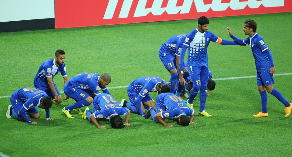 شادی بازیکنان کویت|استرالیا 4 - 1 کویت / جام ملت های آسیا 2015