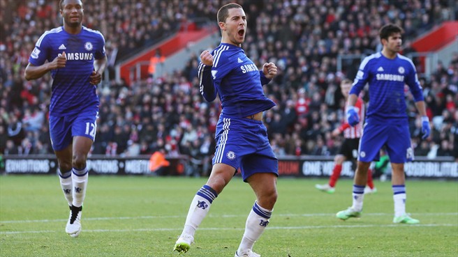 ادن هازرد|ساوتهمپتون 1 - 1 چلسی / لیگ جزیره