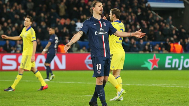 زلاتان ایبراهیموویچ|پاریس سن ژرمن 1 - 1 چلسی / لیگ قهرمانان اروپا