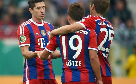 رابرت لواندوفسکی - ماریو گوتزه|بایرن مونیخ 4-1 پروسن موئنستر / جام حذفی آلمان