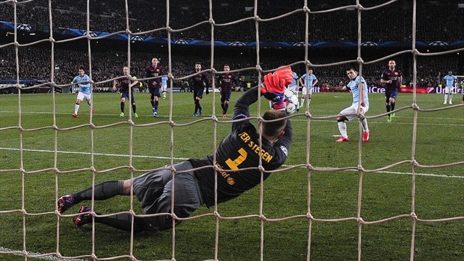 مارك-آندره تر اشتگن|بارسلونا 1 - 0 منچستر سیتی / لیگ قهرمانان