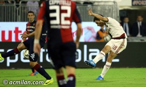 جياكومو بوناونتورا|کالیاری 1 - 1 میلان / سری آ ایتالیا