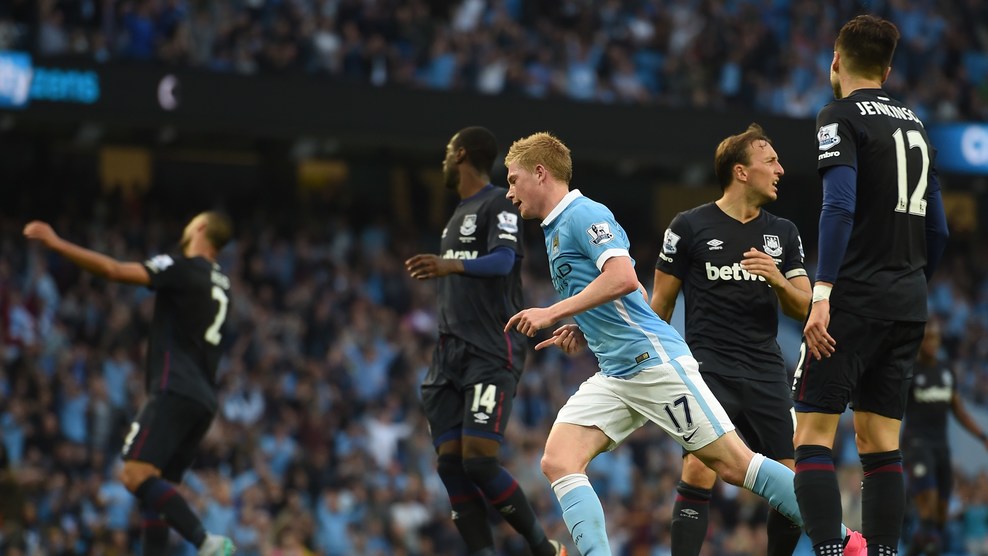 کوین دی بروین|منچستر سیتی 1 - 2 وستهام / لیگ جزیره