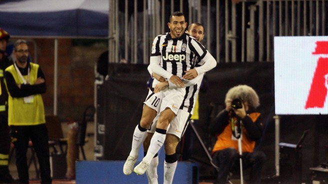 کارلوس توز|کالیاری 1 - 3 یوونتوس / سری آ