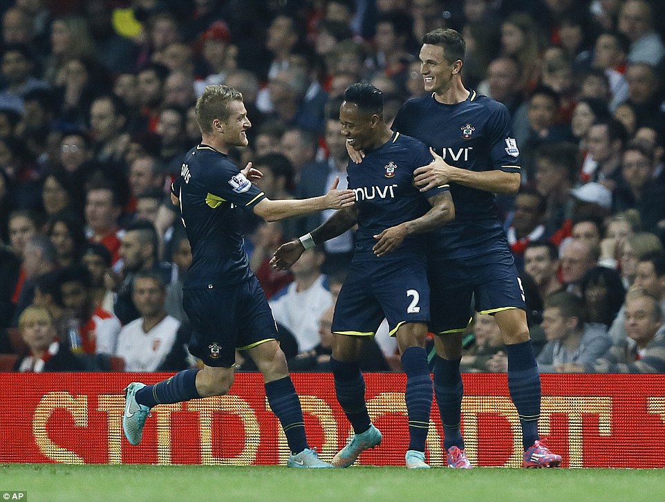 ناتانیِل کِلاین|آرسنال 1-2 ساوتهمپتون / جام اتحادیه