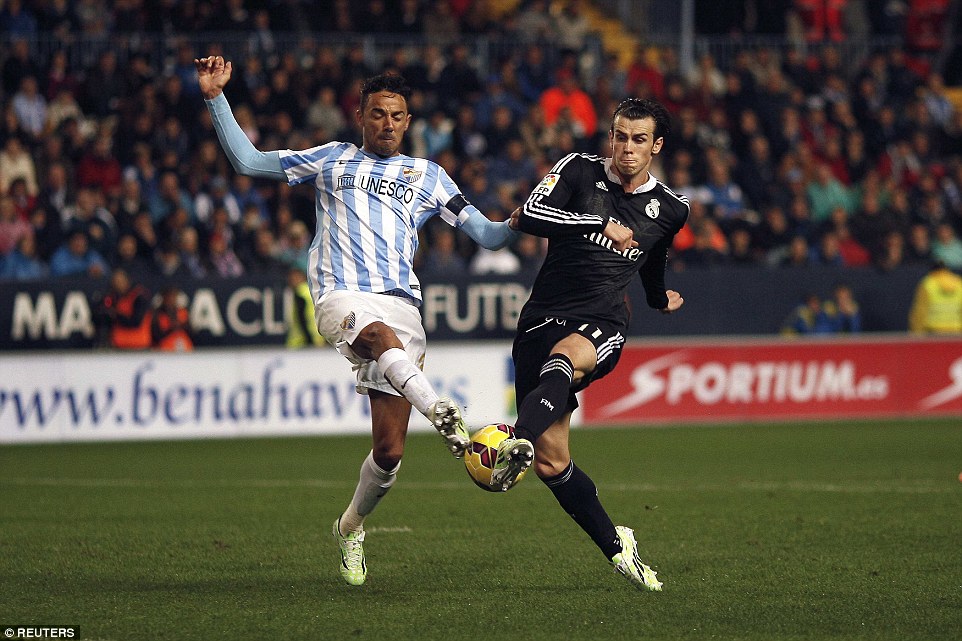 گرت بیل|مالاگا 1 - 2 رئال مادرید / لالیگا