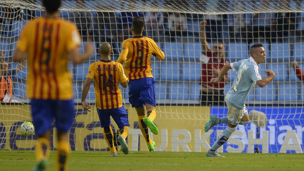 یاگو آسپاس|سلتاویگو 4 - 1 بارسلونا / لالیگا