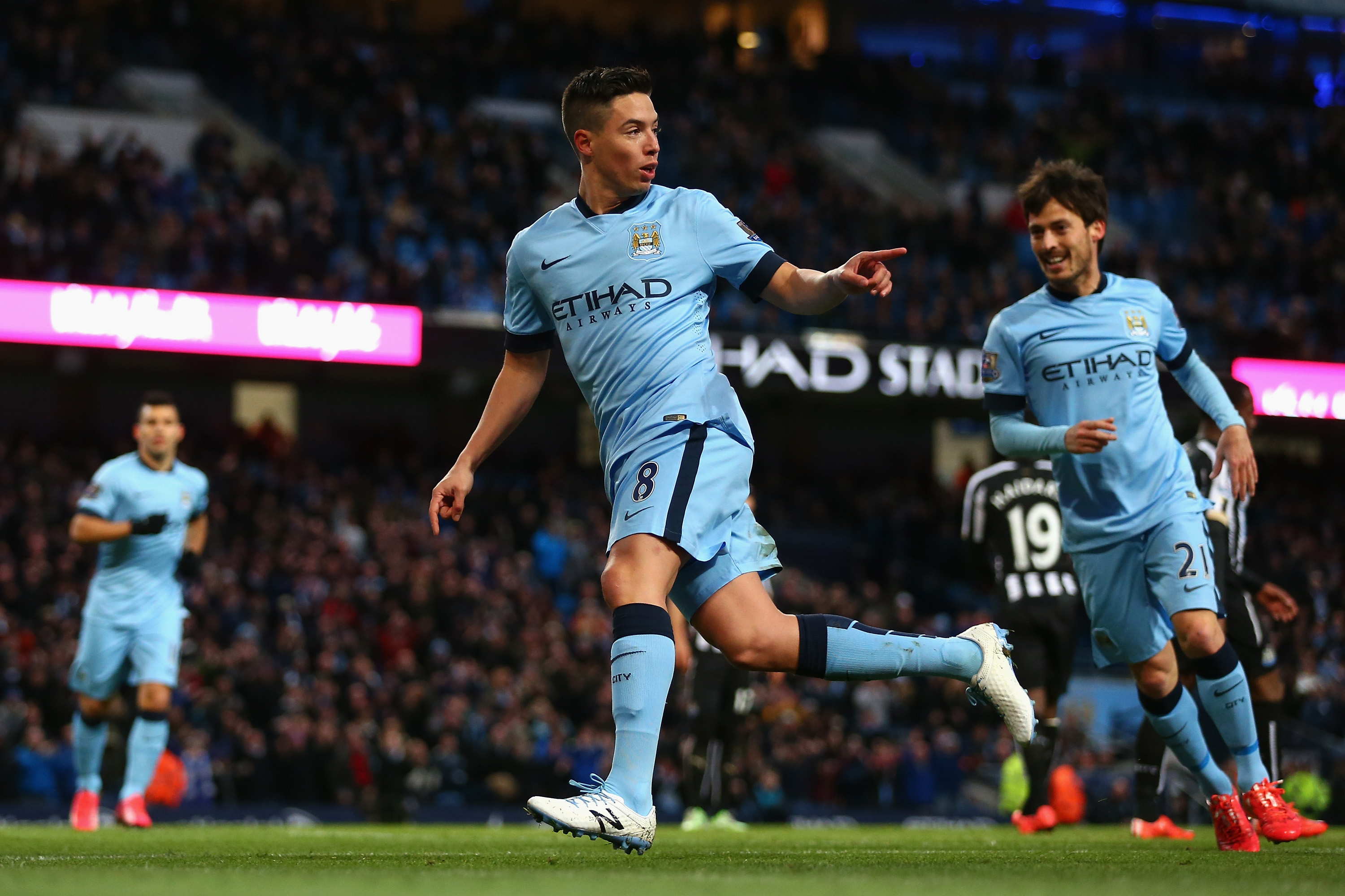 سمیر نصری|منچستر سیتی 5 - 0 نیوکاسل / لیگ جزیره