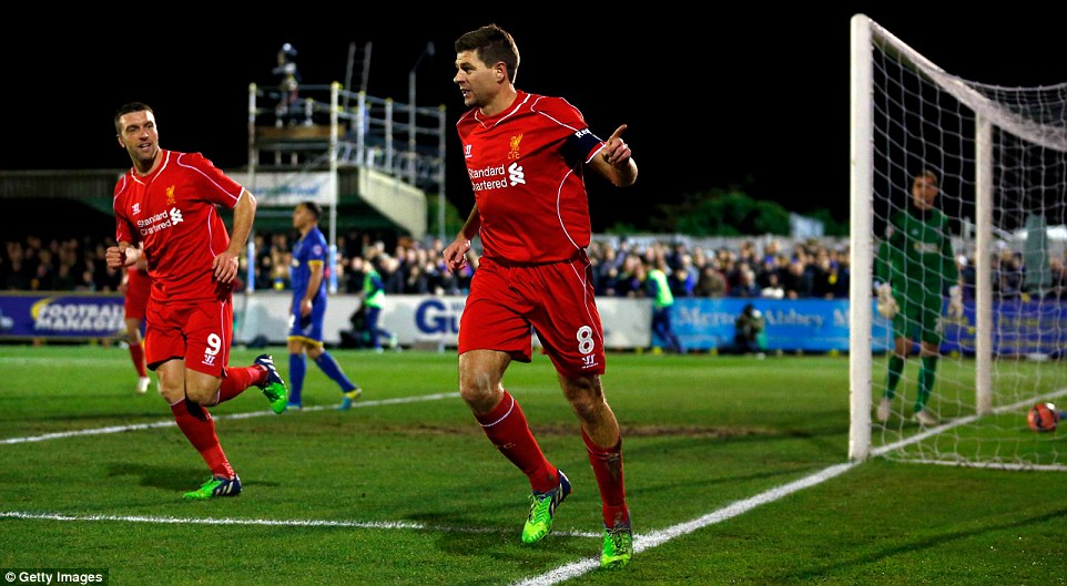 استیون جرارد|اِی اِف سی ویمبلدون 1 - 2 لیورپول / جام حذفی