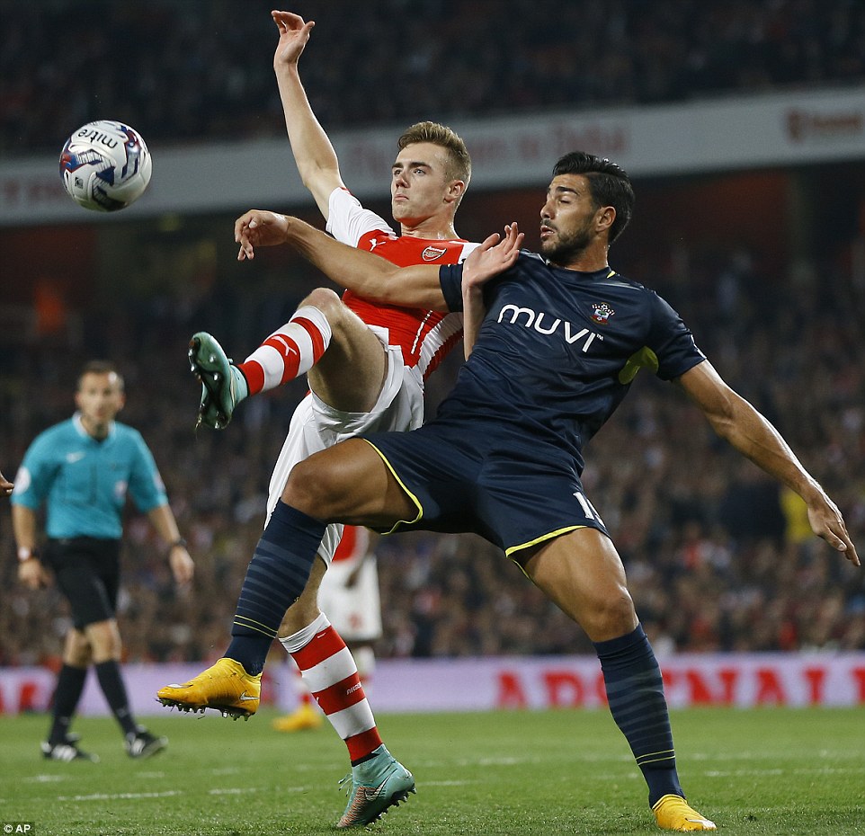 کالوم چمبرز|آرسنال 1-2 ساوتهمپتون / جام اتحادیه