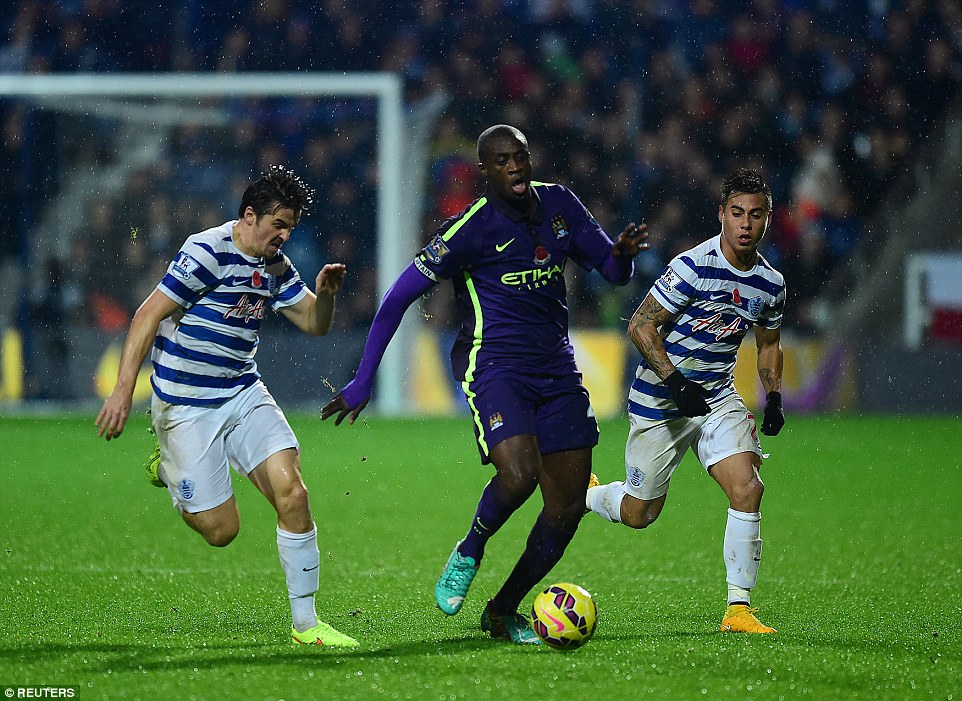 یحیی توره|کوئینز پارک رنجرز 2 - 2 منچستر سیتی / لیگ برتر