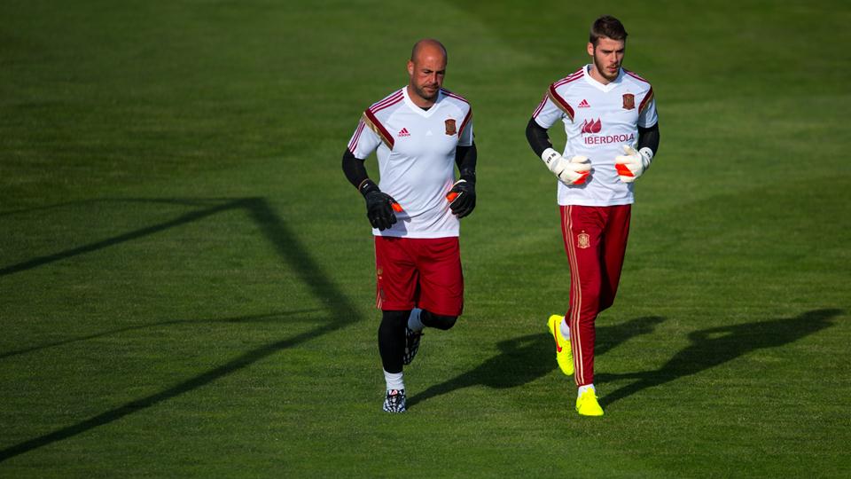 دی خئا - خوزه مانوئل رینا -|تمرین تیم ملی اسپانیا