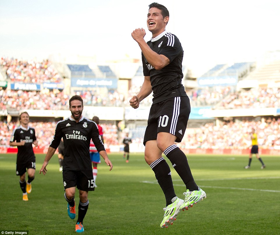 جیمز رودریگز|گرانادا 0 - 4 رئال مادرید / لالیگا