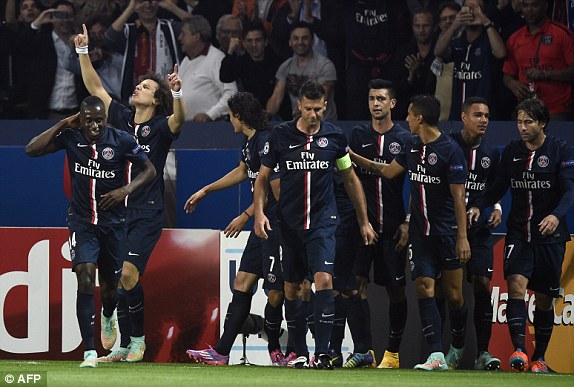 داوید لوئیز|پاریس سن ژرمن 3-2 بارسلونا / لیگ قهرمانان