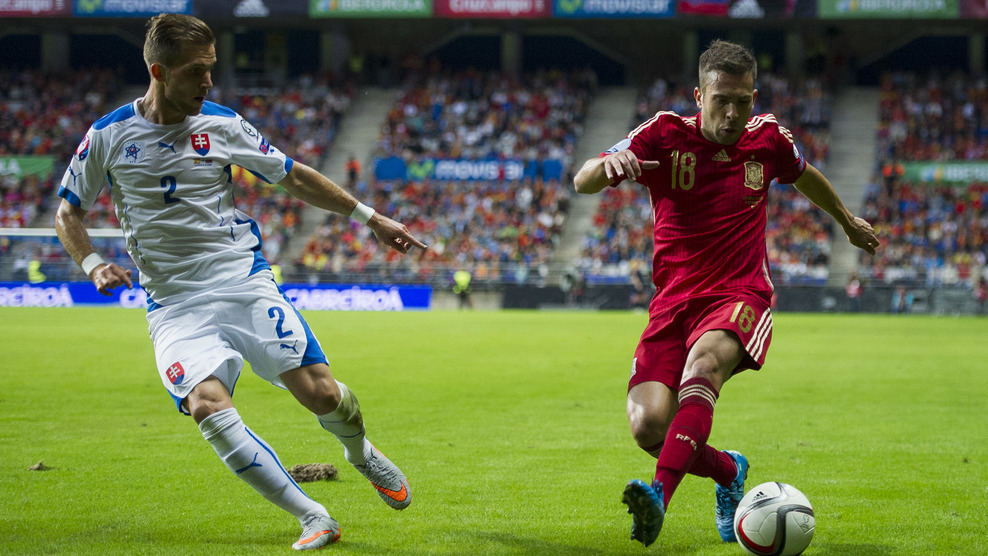 جوردی آلبا|اسپانیا 2 - 0 اسلواکی / مقدماتی یورو 2016