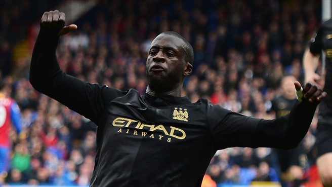 یحیی توره|جشن گلزنی یایا توره بعد از دومین گل سیتی.