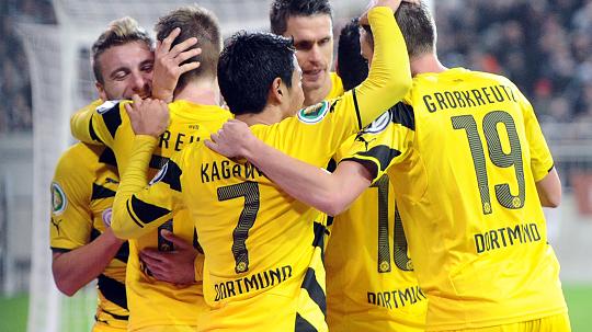 شينجی کاواگا|سن پائولی 0 - 3 بوروسيا دورتموند / جام حذفي