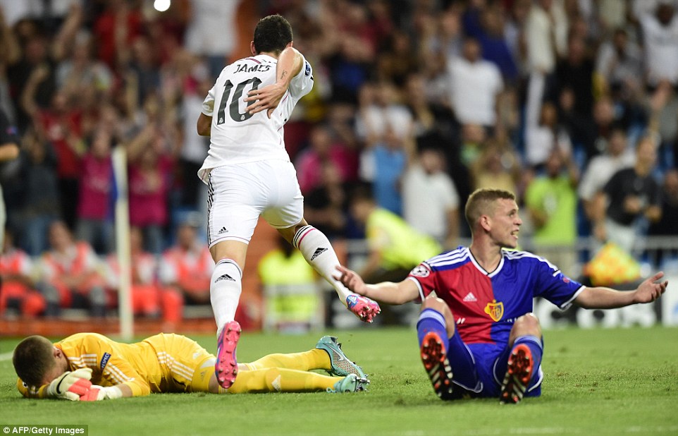 جیمز رودریگز|رئال مادرید 5-1 بازل / لیگ قهرمانان