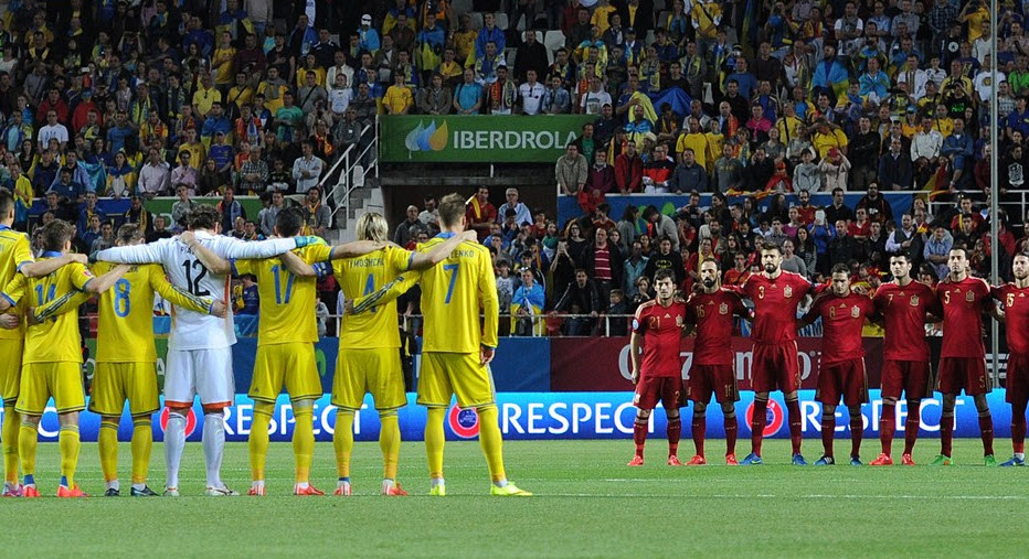 مراسم قبل از بازی|اسپانیا 1 - 0 اوکراین / مقدماتی یورو 2016