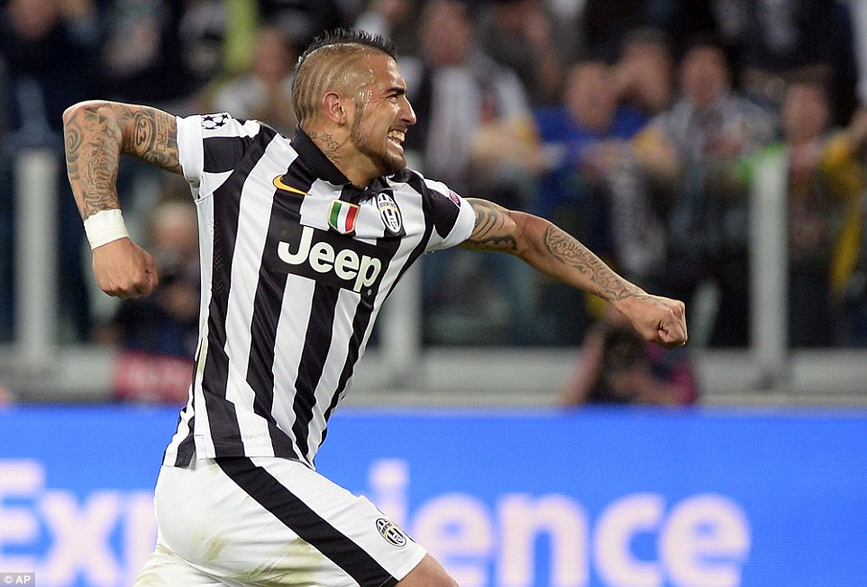 آرتور ویدال|یوونتوس 1 - 0 موناکو / لیگ قهرمانان