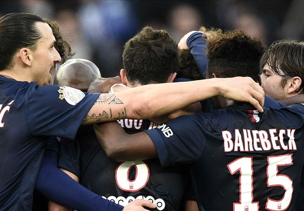 شادی بازیکنان پی اس جی|پاریس سن ژرمن 4 - 1 لنز / لوشامپیونه