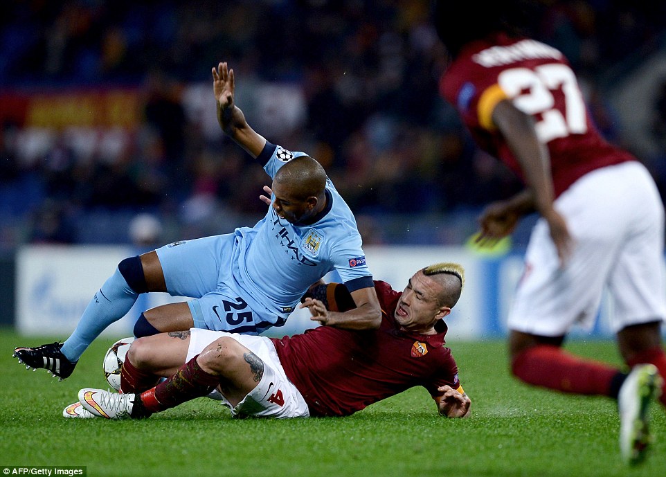 فرناندینیو|رم 0 - 2 منچستر سیتی / لیگ قهرمانان