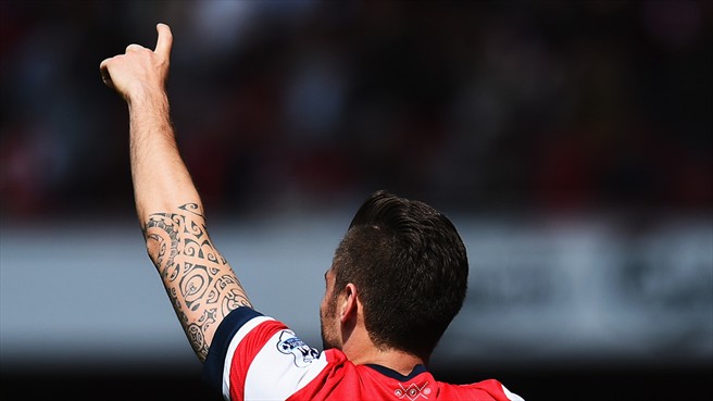 اليوير ژیرود|شادمانی جیرود بعد از باز کردن دروازه وست برومویچ