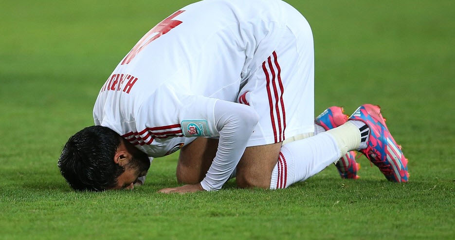 شادی بازیکن امارات|ژاپن 1 (4) - (5) 1 امارات / جام ملت های آسیا 2015